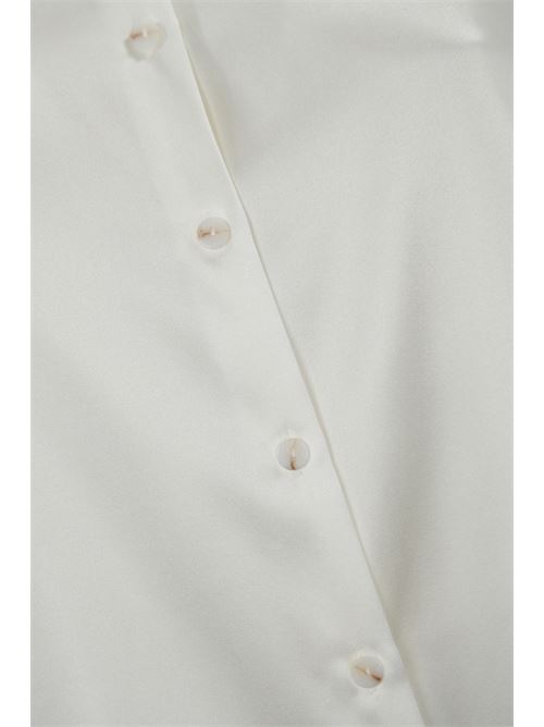 Camicia Finire in raso di seta bianco MAX MARA LEISURE | 2426116018600005